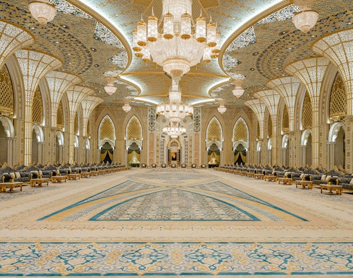 Ballroom of Ornamental garden, Qasr Al Watan in Abu Dhabi city, United Arab Emirates