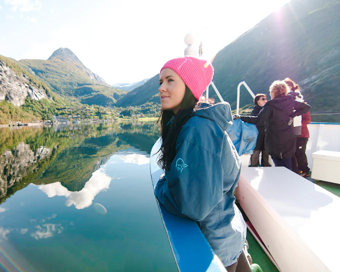 From Geiranger: Silent Fjord Cruise with Audio Guide