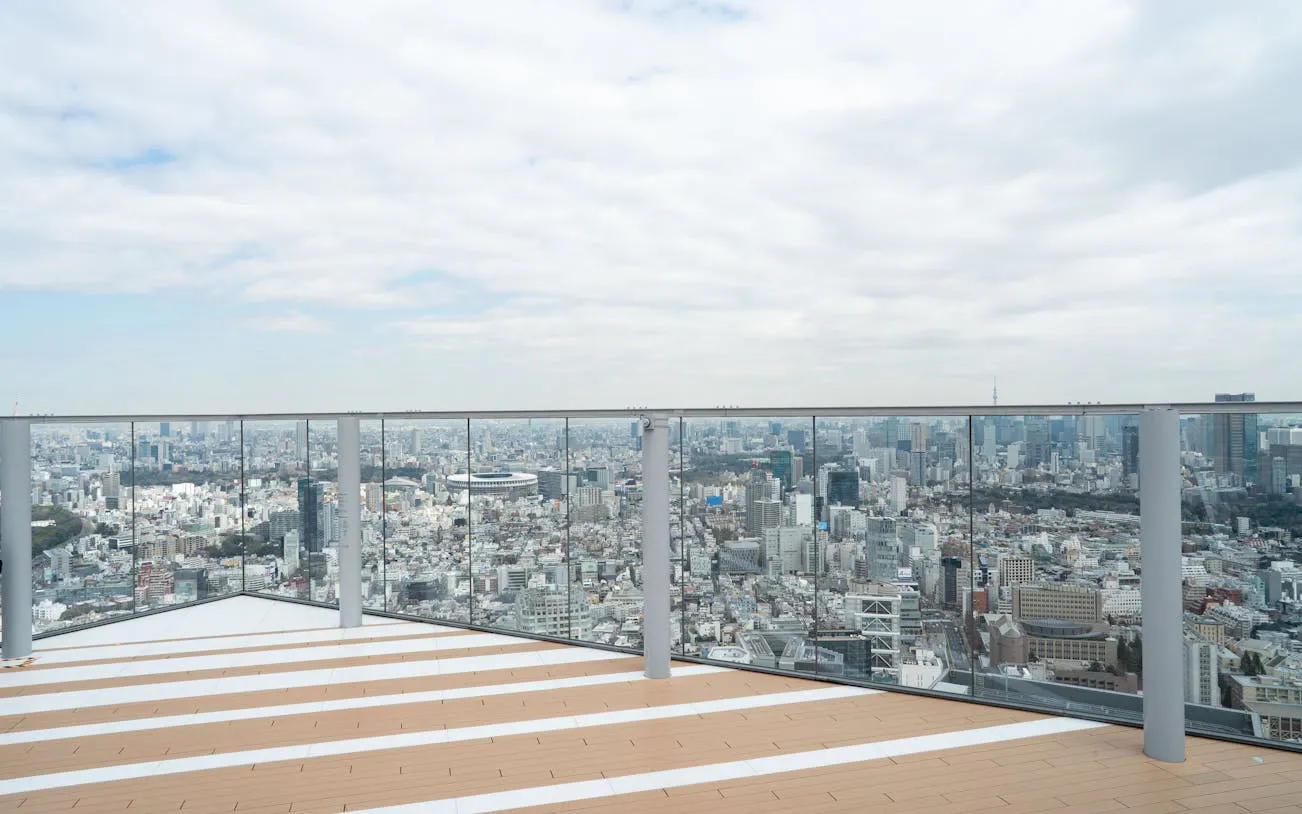 Tokyo skyline view from Shibuya Sky Observation Deck.