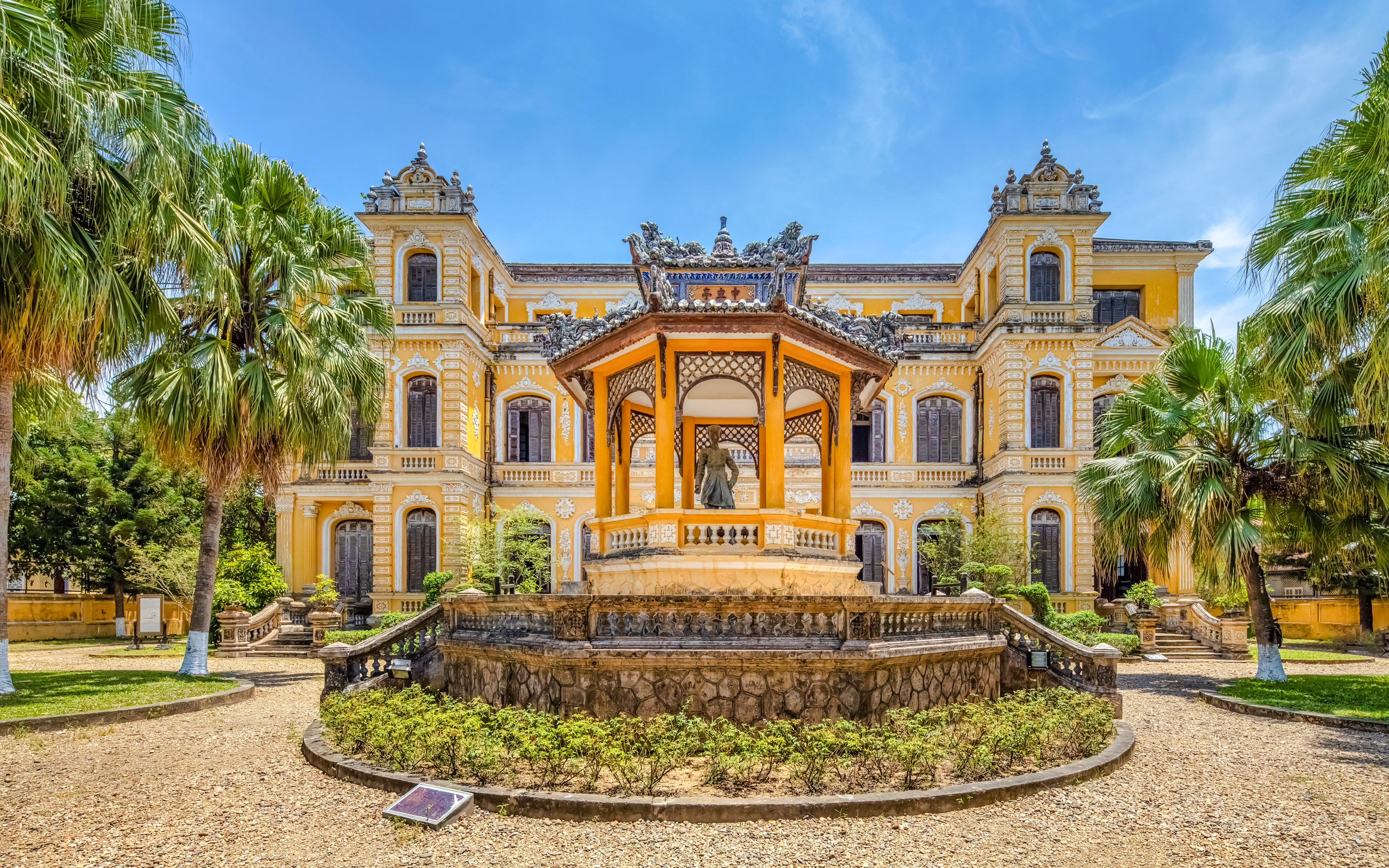 An Dinh Palace with ornate architecture near the Imperial City, Hue, Vietnam.