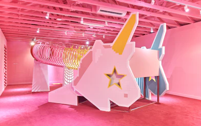 Unicorn-themed exhibit at Museum of Ice Cream Singapore.