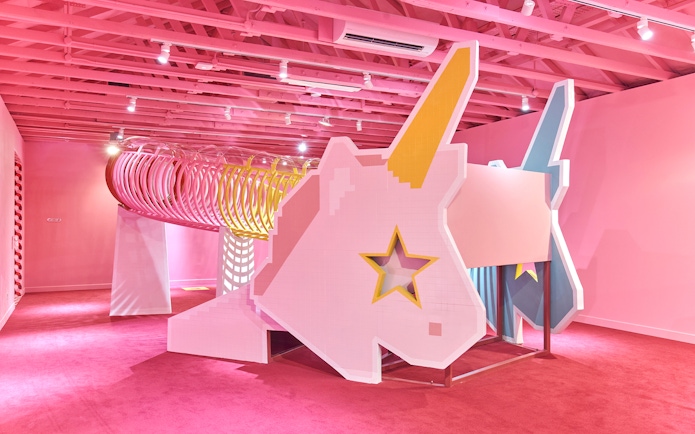 Unicorn-themed exhibit at Museum of Ice Cream Singapore.