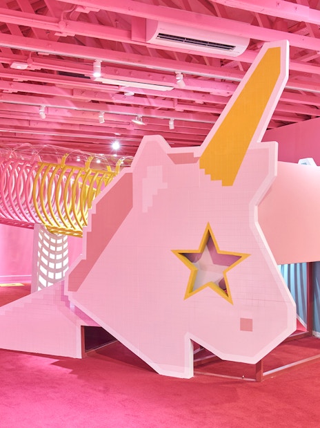 Unicorn-themed exhibit at Museum of Ice Cream Singapore.