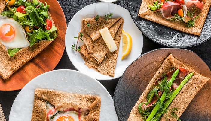 French Savoury Crepes Food