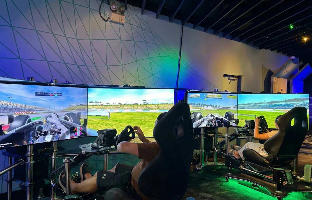 F1 car simulation at Batak Pro, Speed exhibit, Petrosains.