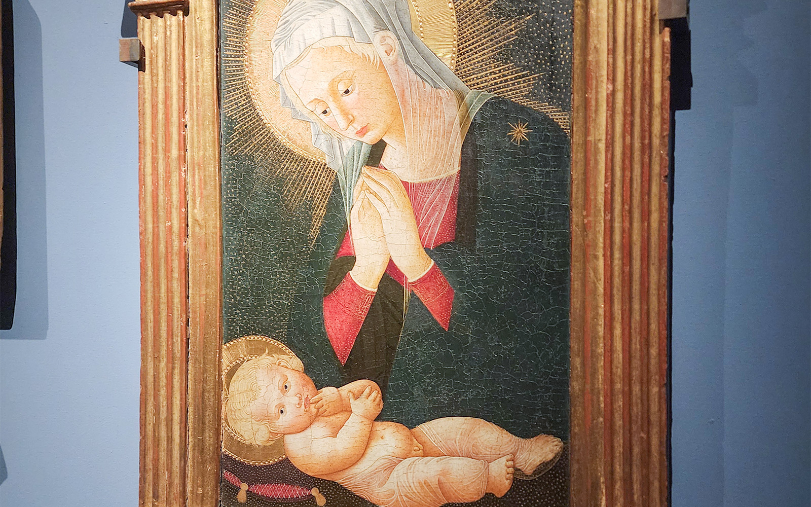 Madonna and Child painting at Accademia Art Gallery, Florence.