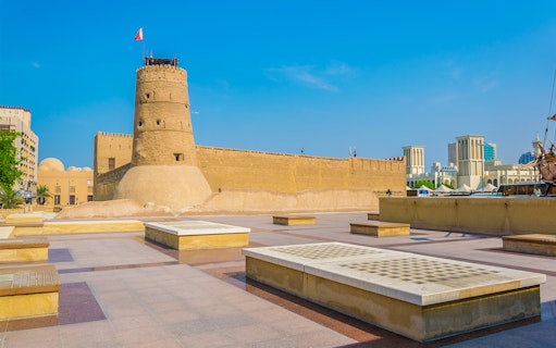 Al Fahidi Fort in Dubai showcasing traditional architecture.