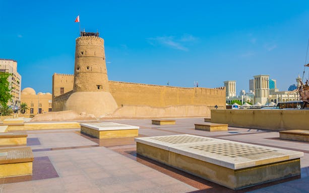 Al Fahidi Fort in Dubai showcasing traditional architecture.