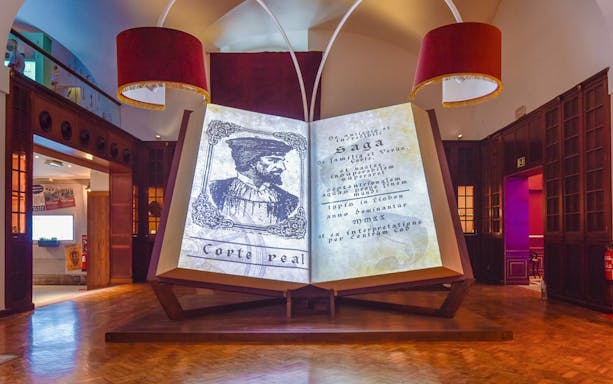 Saga book display at Codfish History Interpretation Centre, Lisbon.