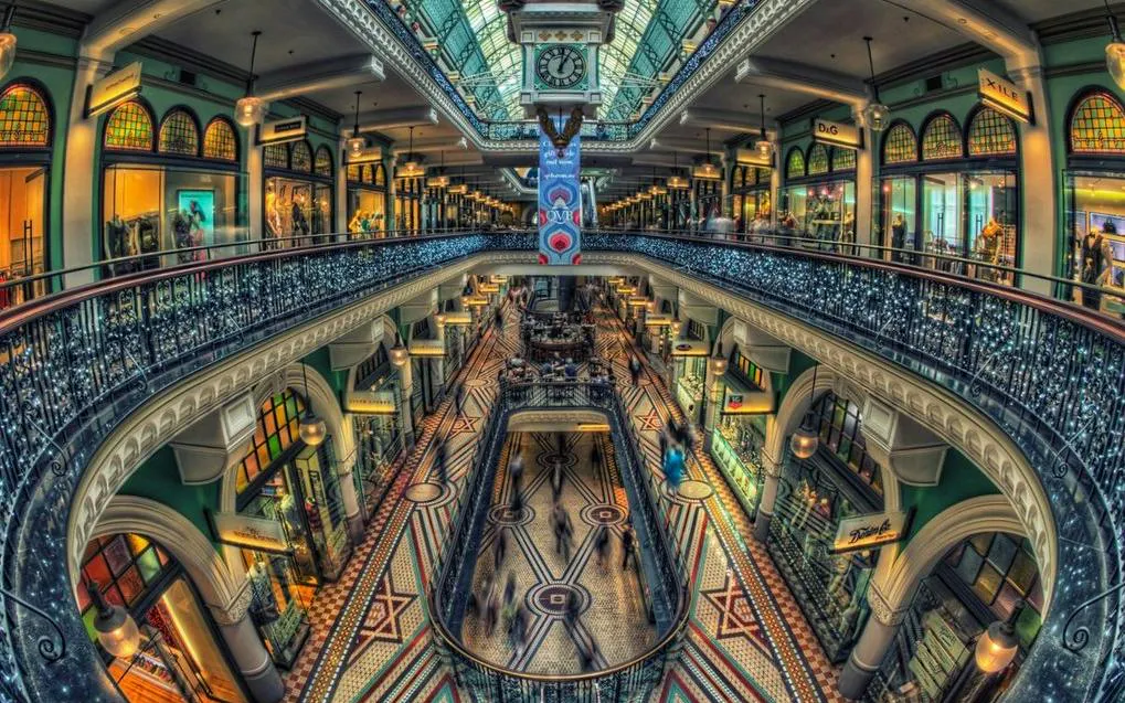 Queen Victoria Building interior with ornate architecture, Sydney QVB Ghost tour location.