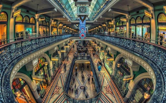 Queen Victoria Building interior with ornate architecture, Sydney QVB Ghost tour location.