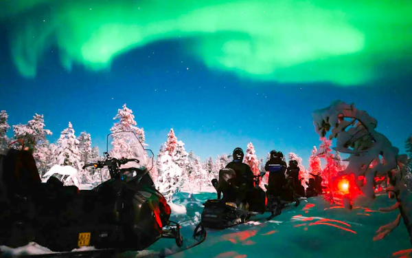  Levi: Northern Lights Snowmobile Tour

