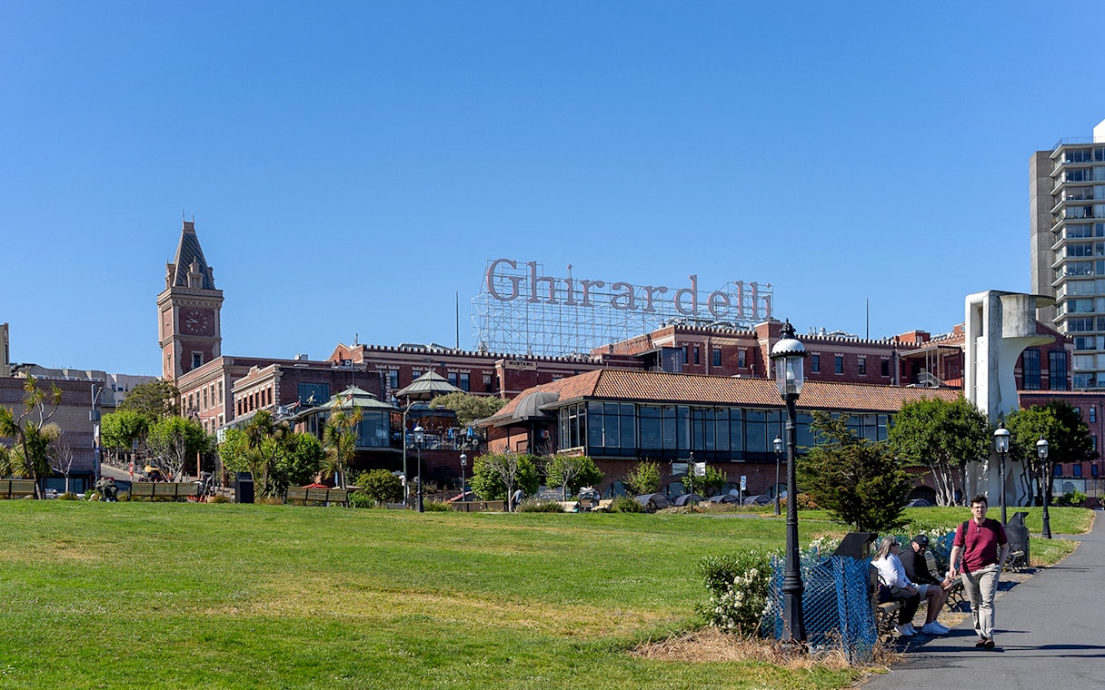 Ghirardelli Square view on Fisherman’s Wharf Walking Tour, San Francisco.