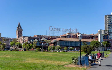 Ghirardelli Square view on Fisherman’s Wharf Walking Tour, San Francisco.