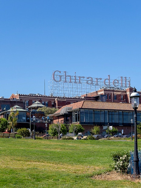 Ghirardelli Square view on Fisherman’s Wharf Walking Tour, San Francisco.