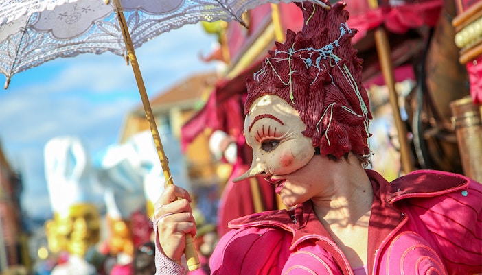carnival on streets of rome