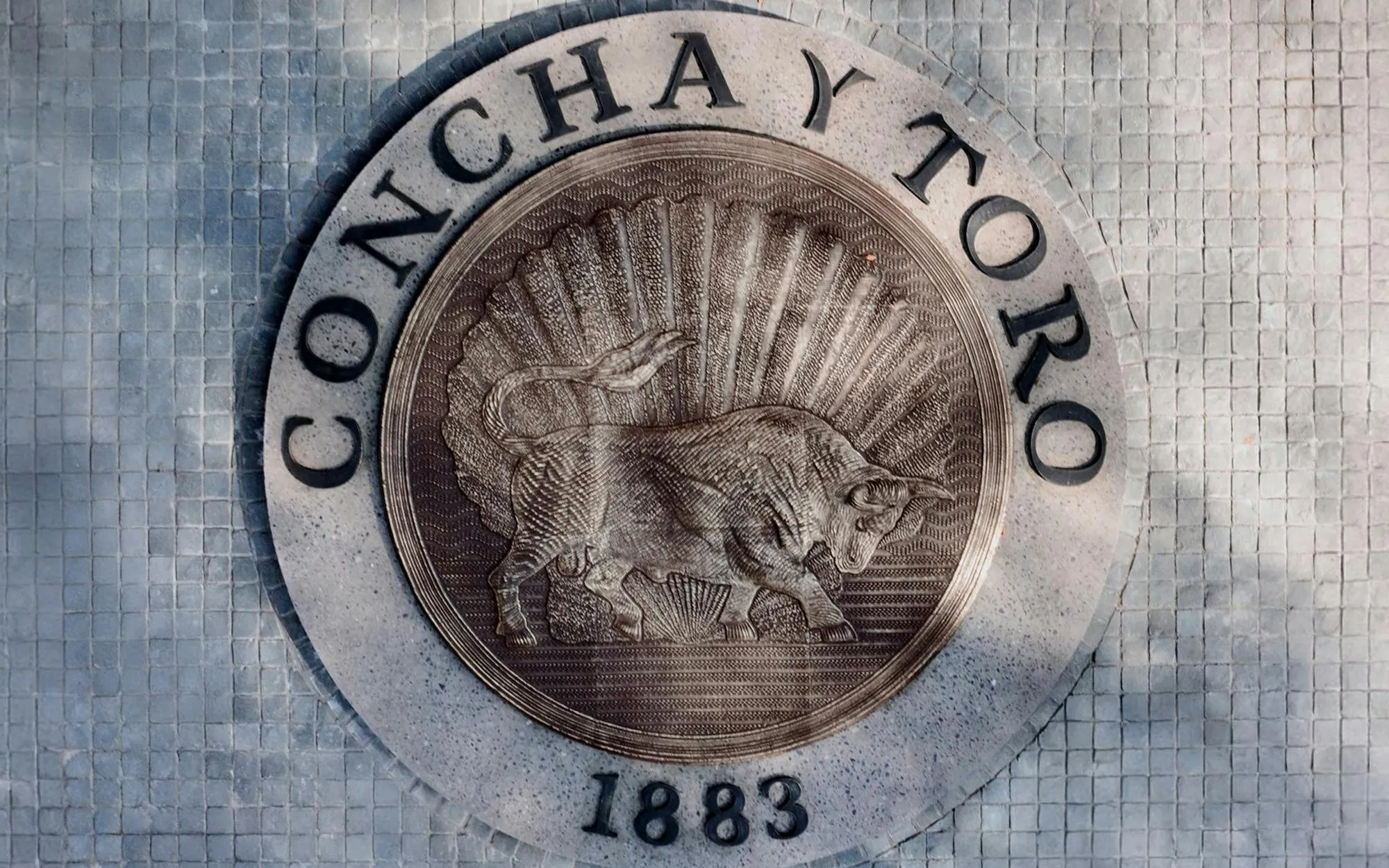 Concha y Toro emblem at Viña Concha y Toro wine center, Santiago, Chile.