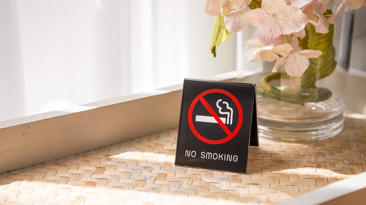 No smoking inside Lello Library