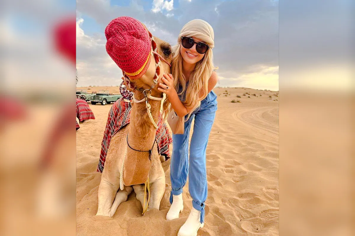 Dubai Desert Safari with Transfers, Dune Bashing, Camel Ride & Sandboarding Image 4