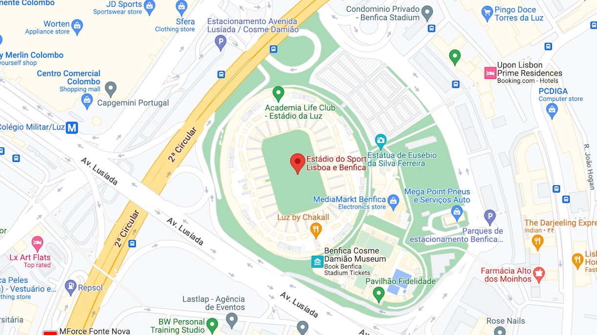 Getting to Benfica Stadium