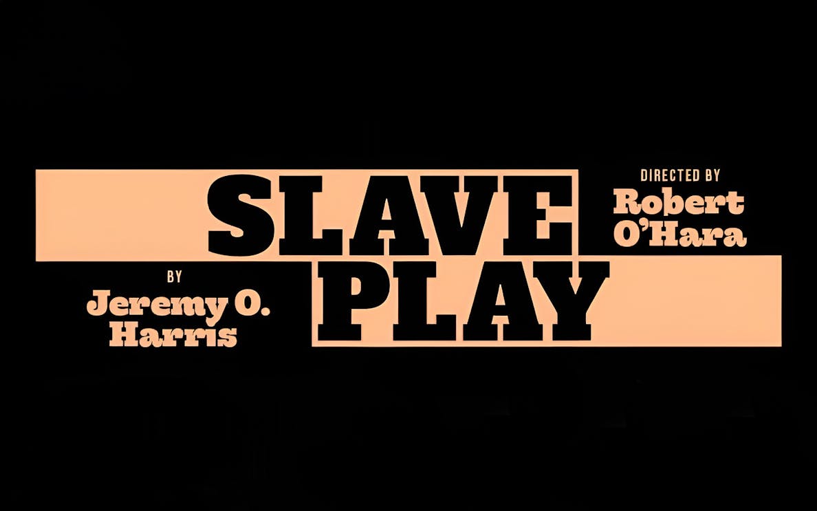 Slave Play title card with creators' names