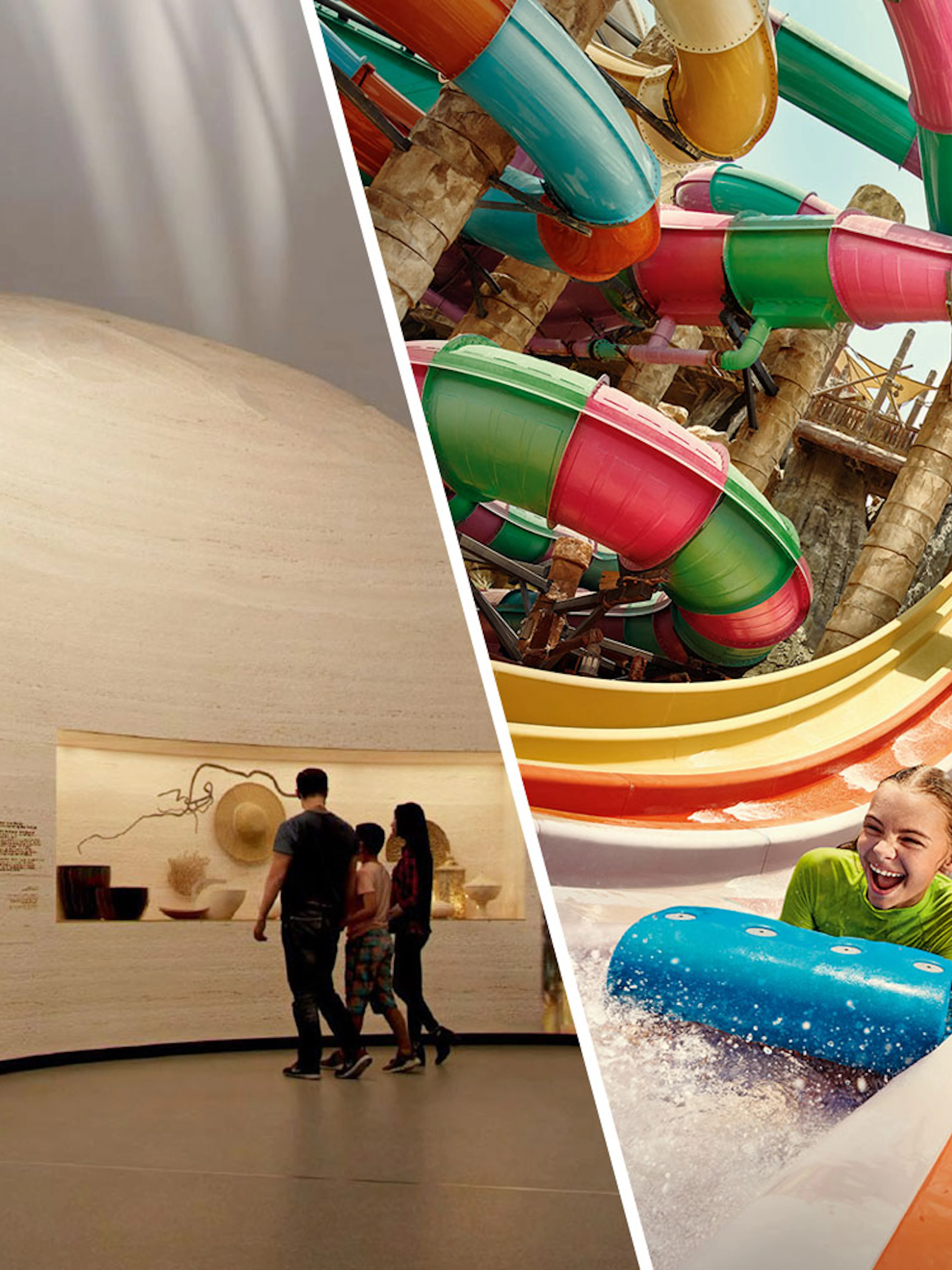 Visitors exploring exhibits at Zayed National Museum.