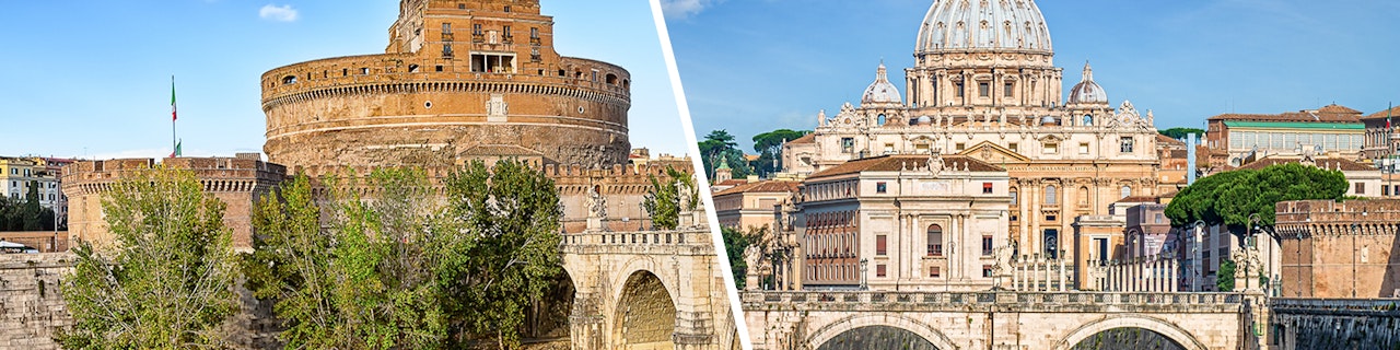 Combo: tour guidato di Castel Sant'Angelo e della basilica di San Pietro