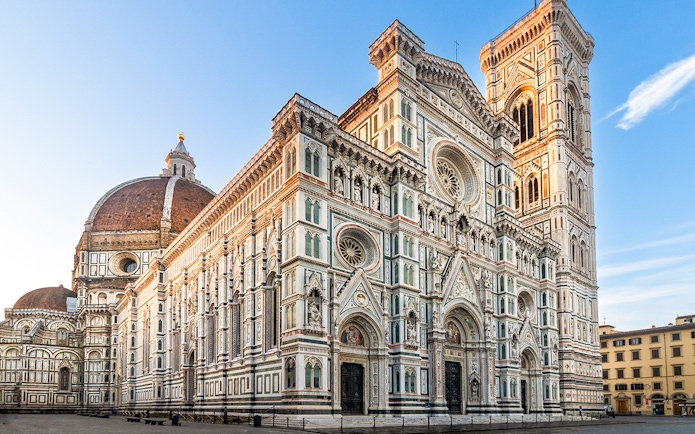 Florence Cathedral with Giotto's Campanile on Heart of Florence Walking Tour.