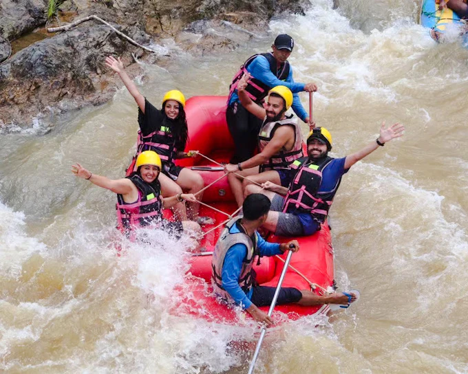 From Phuket: Phang Nga 5-km White-Water Rafting and 30-Min ATV with Zipline and Wat Suwan Khuha