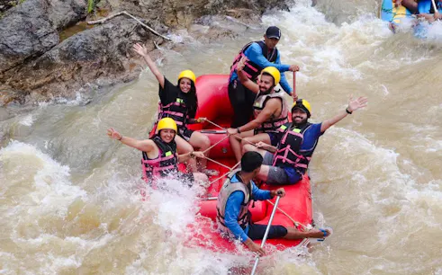 from phuket: phang nga 5-km white-water rafting and 30-min atv with zipline and wat suwan khuha-1