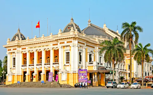 Hanoi Opera House, French colonial architecture, Hanoi, Vietnam.