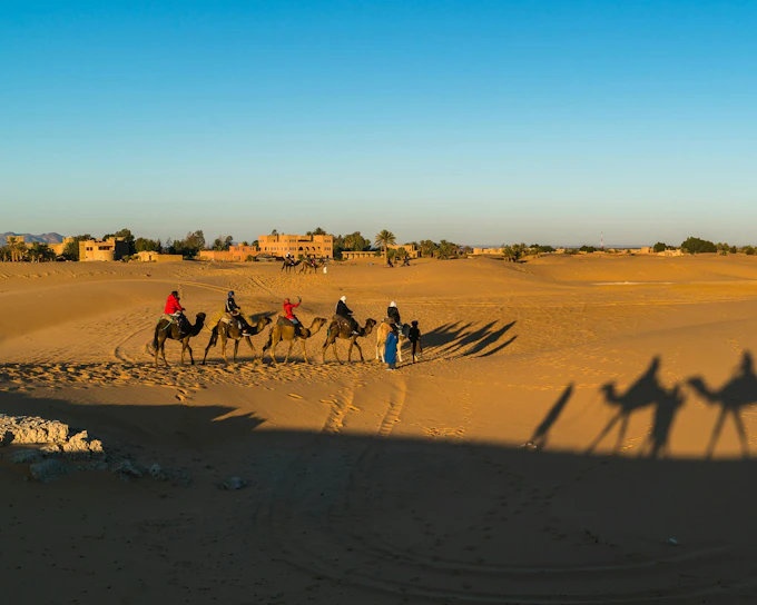 From Marrakesh to Fes 4-Day Merzouga Desert Tour with Camel Trek, Sandboarding & Atlas Mountains