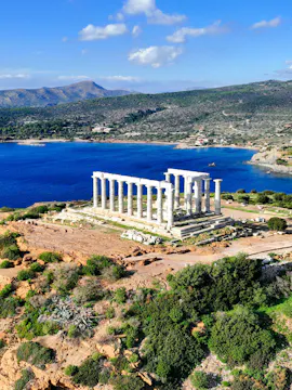 Świątynia Posejdona i przylądek Sounion