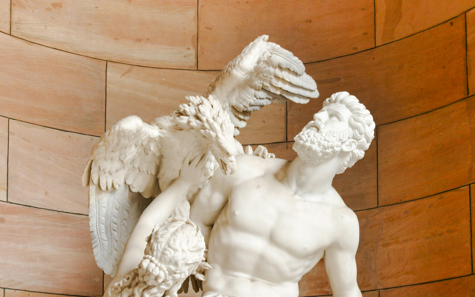 Sculpture display inside Alte Nationalgalerie, Berlin, showcasing classical art.