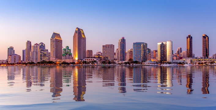 San Diego Skyline at sunset