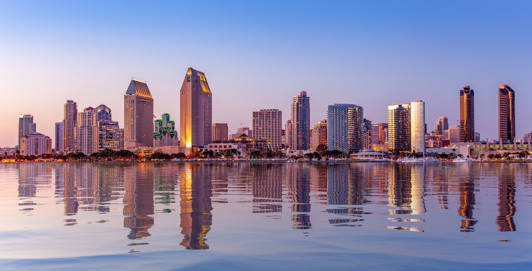 San Diego Skyline at sunset