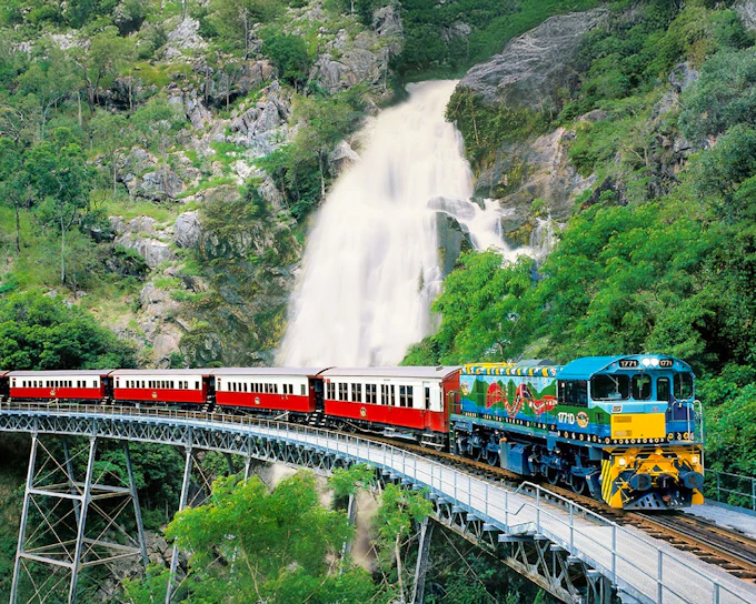 From Cairns: Scenic Train & Skyrail Self-Guided Kuranda Tour
