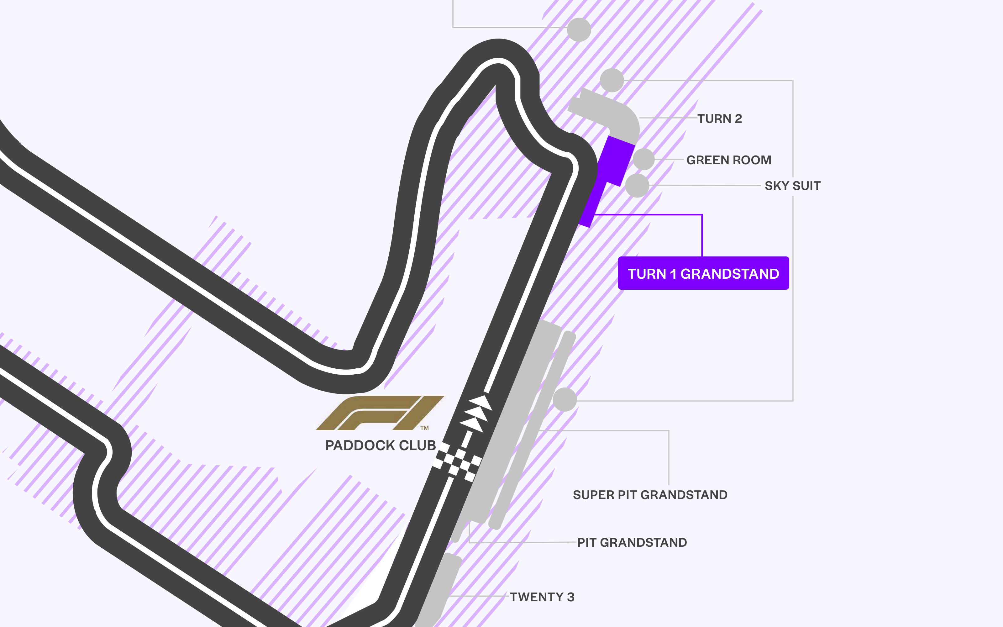 Formula 1 Singapore Grand Prix seating plan