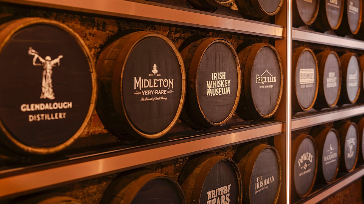 Barrels at the Irish Whiskey Museum