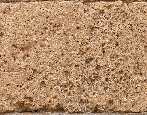 Tuff stone texture from volcanic eruptions in Naples, Italy