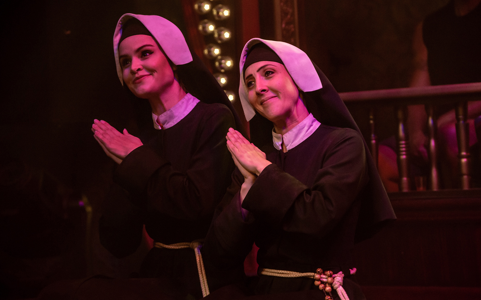 Nuns performing at the Atomic Saloon Show in Las Vegas.