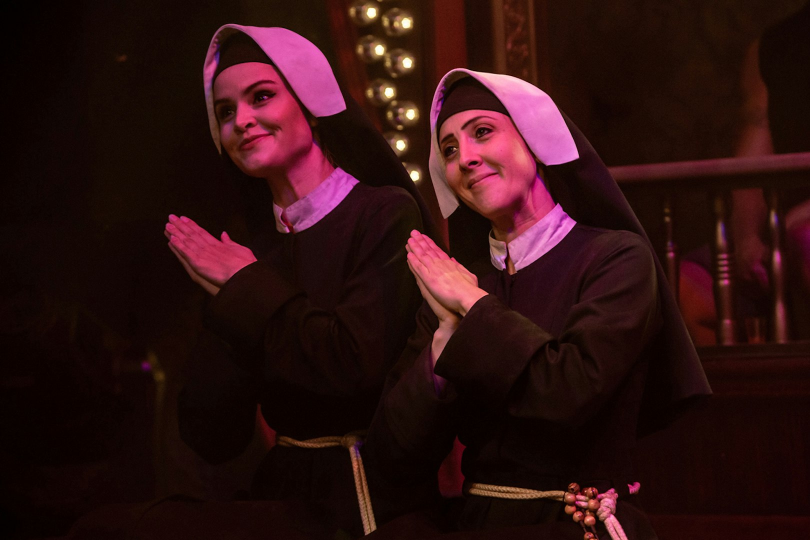 Nuns performing at the Atomic Saloon Show in Las Vegas.