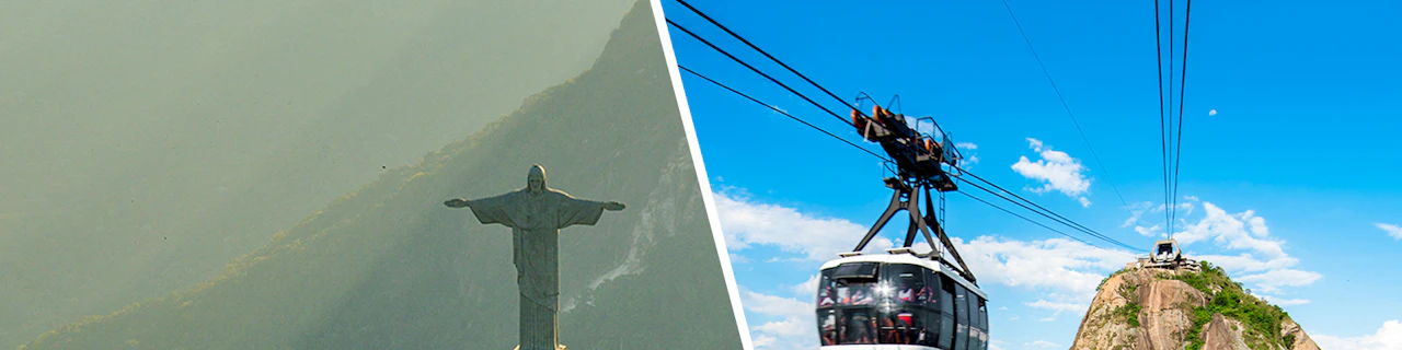 Combo: Cristo Redentore con trasferimenti in treno di andata e ritorno + biglietti per la funivia del Monte Sugarloaf