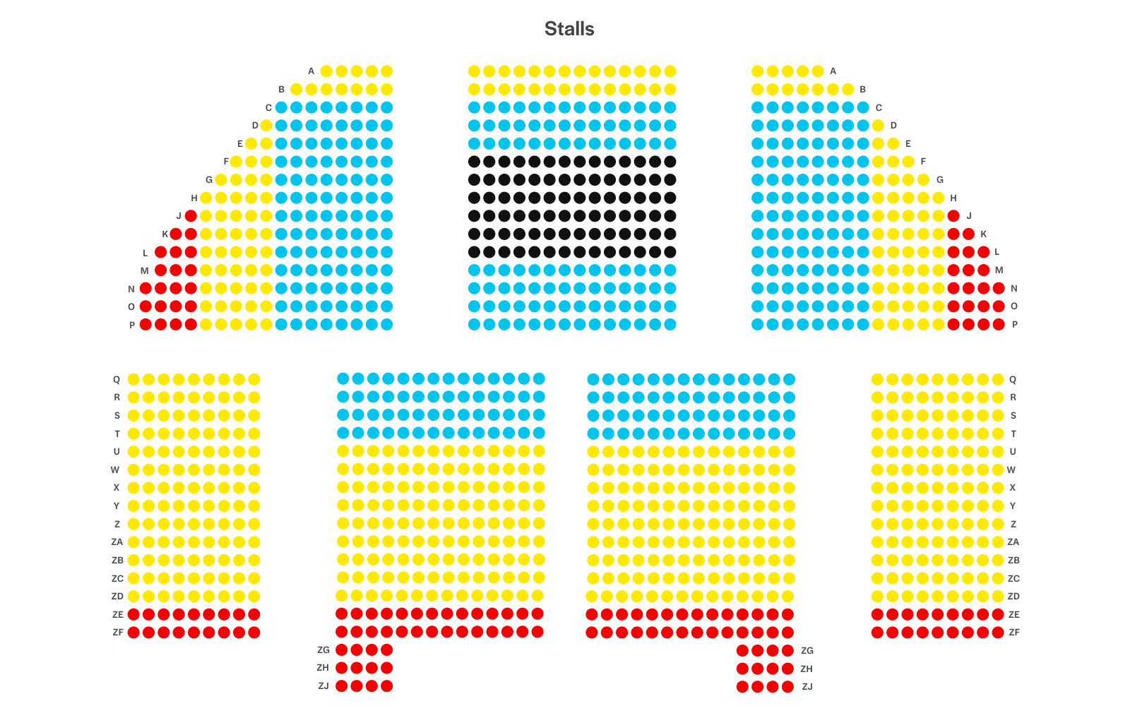 Abbildung des Parketts im Apollo Victoria London