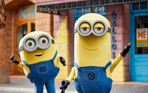 Minions characters at Universal Studios Singapore.