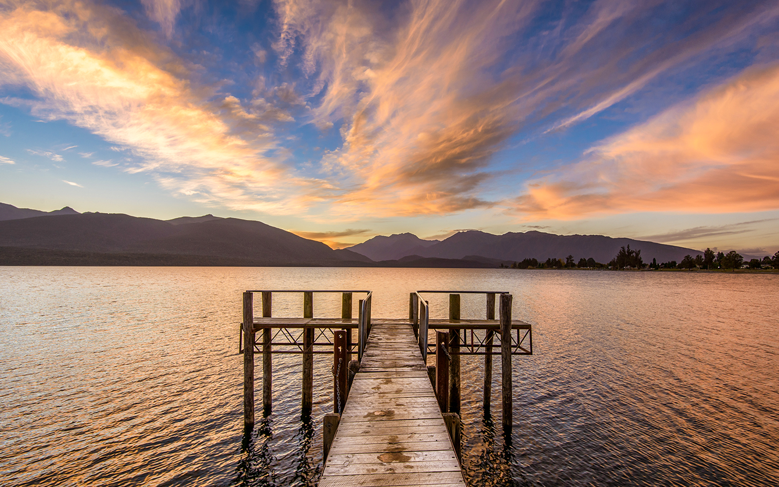 Lake Te Anau at Sunset