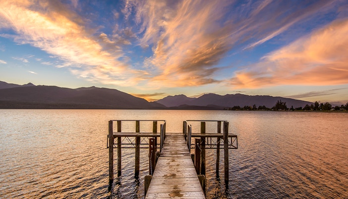 Lake Te Anau at Sunset