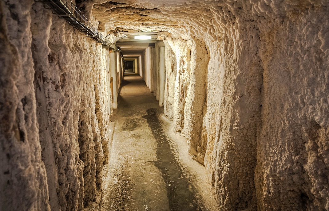 Tunnel im Salzbergwerk Wieliczka