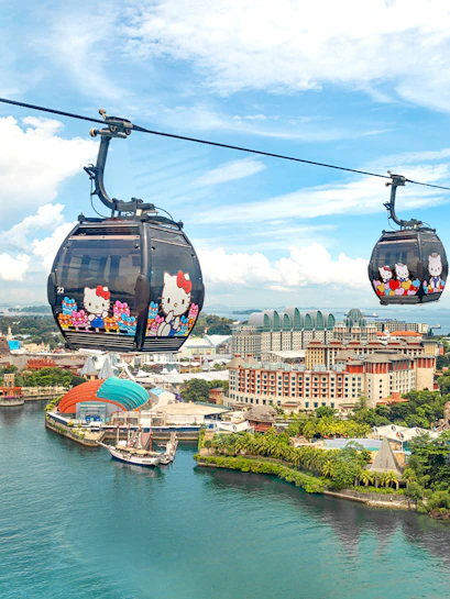 Singapore Cable Car Sky Pass with city skyline views.