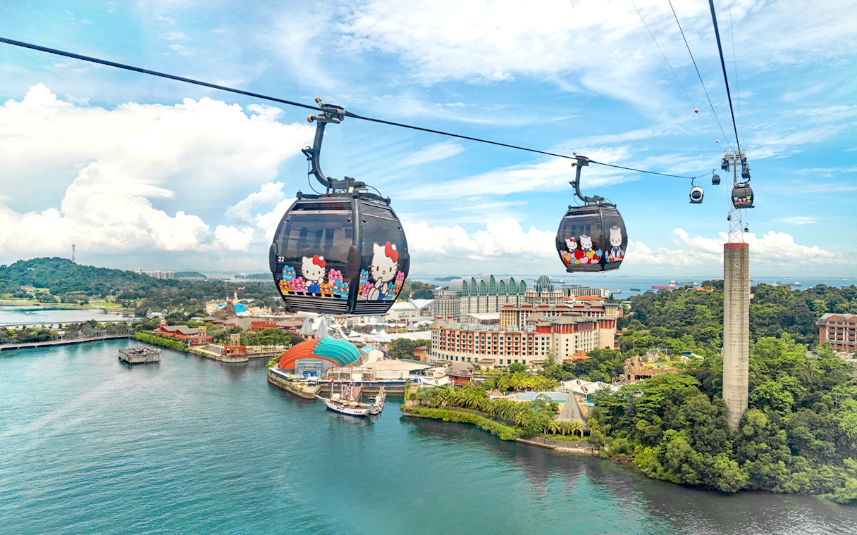 Singapore Cable Car Sky Pass with city skyline views.